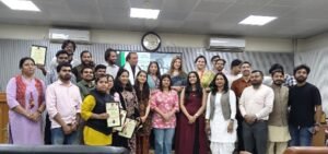 मंच शब्दों का संसार संस्था ने किया कवि सम्मेलन का आयोजन।